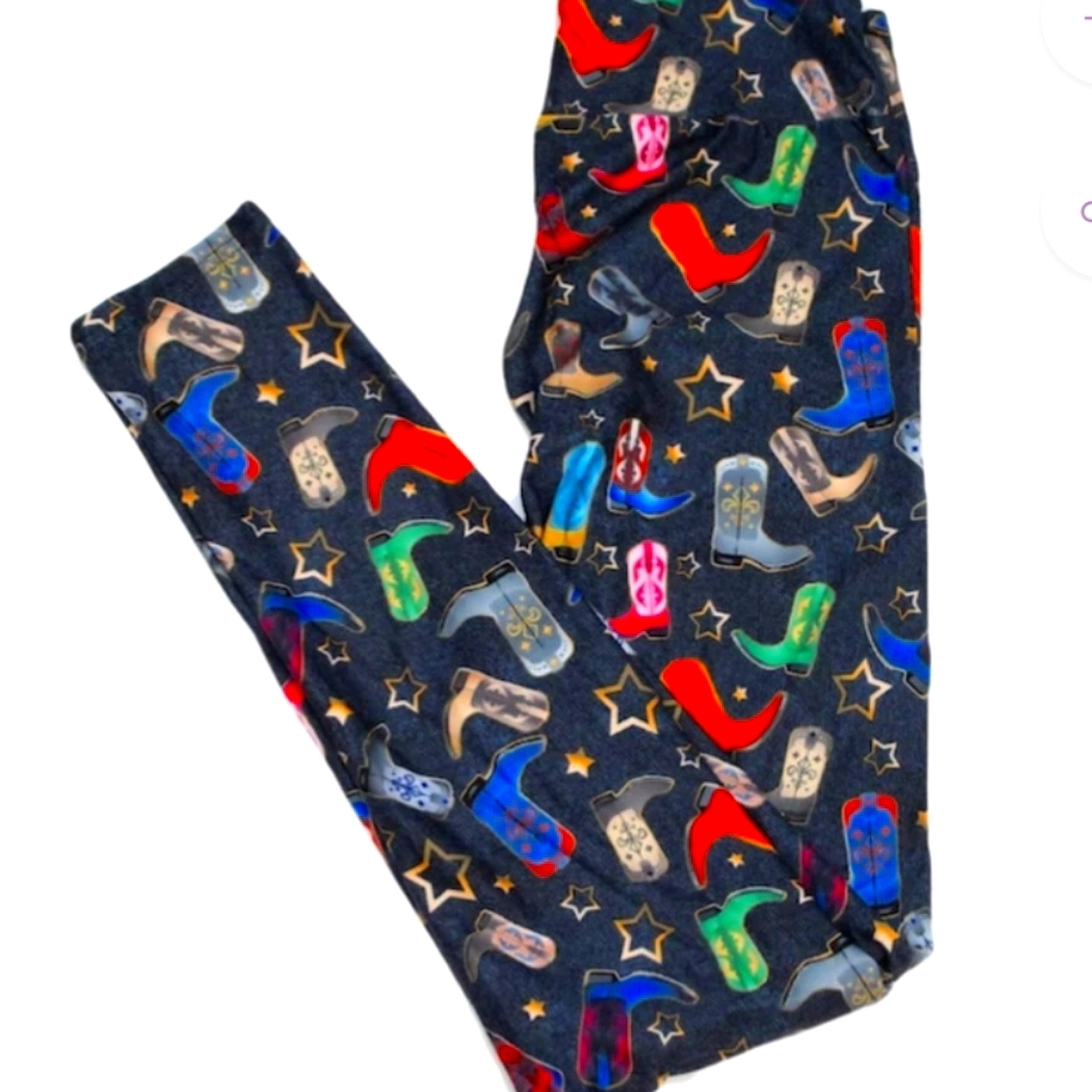 OS Cowboy Boots Leggings